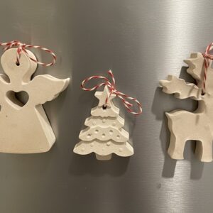 Zimowy Okruch Magii – świąteczne magnesy gipsowe