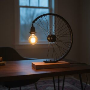 Koło Inspiracji – lampa industrialno-artystyczna