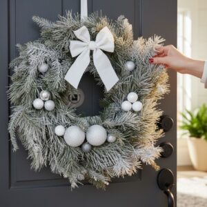 Zimowy Szept Lasu – wianek z prawdziwego igliwia