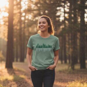Leśna Klasyka - koszulka damska z leśnym motywem