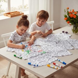 Piżama-Malowanka - stwórz, pokoloruj, załóż!