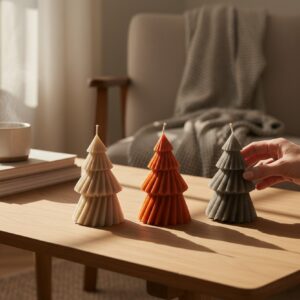 Zimowa Choinka – świeca dekoracyjna