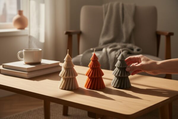 Zimowa Choinka – świeca dekoracyjna