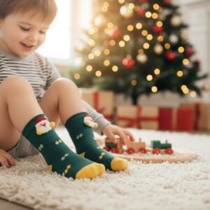Świąteczne stópki – skarpetki dla dzieci