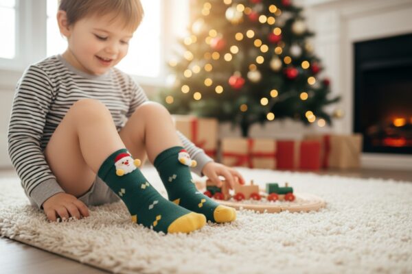 Świąteczne stópki – skarpetki dla dzieci