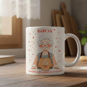 Kubek dla Babci – Ekspertka od miłości i pyszności!